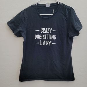 Port & Company Black Graphic Tee Women's Size Large